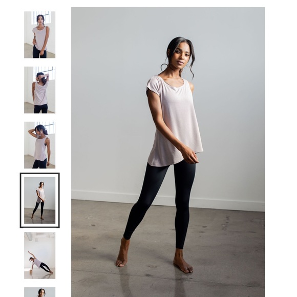 NWT SAVVI MD Light Muted Purple (Cloud Grey) Asymmetrical DARCY Top - Picture 4 of 15